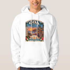 Anjuna-Strand Goa auf seinem Höhepunkt Hoodie