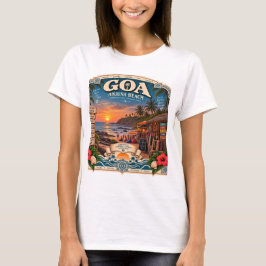 Anjuna-Strand Goa auf seinem Höhepunkt T-Shirt