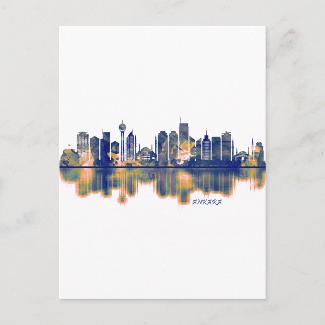Ankara Skyline Feiertagspostkarte (Vorderseite)