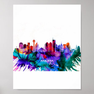 Ankara Skyline Poster