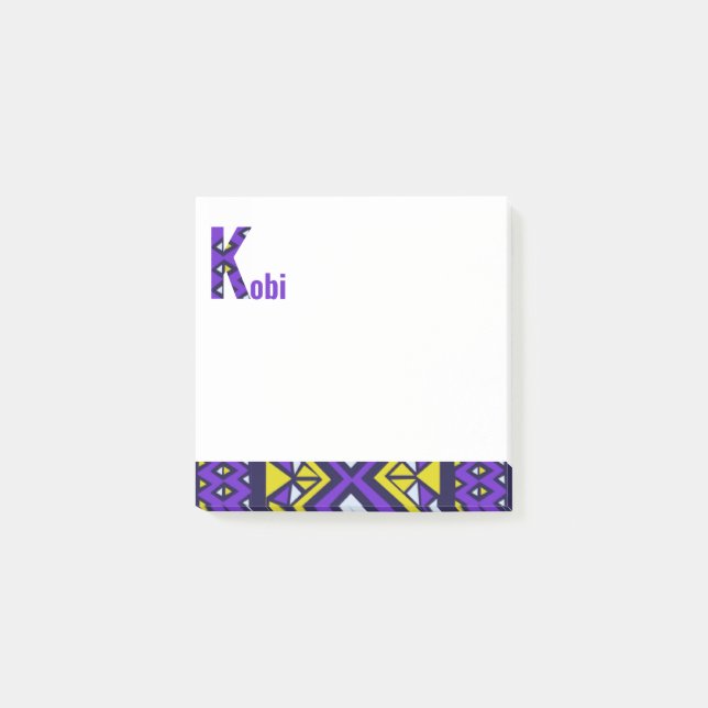 Ankara Stoff Design Post, Notizen (Vorderseite)