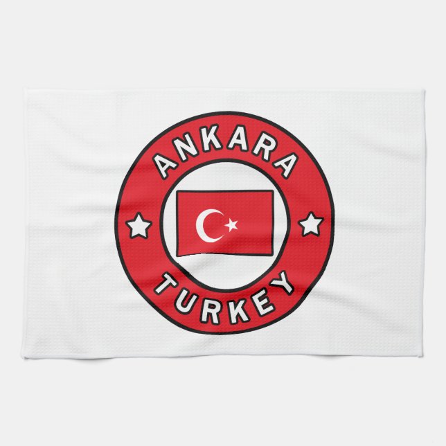 Ankara Türkei Geschirrtuch (Horizontal)