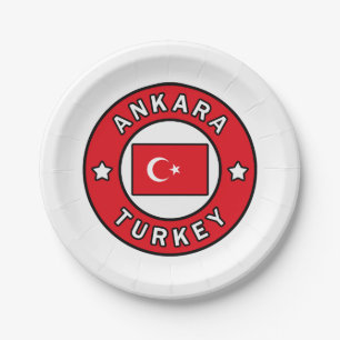 Ankara Türkei Pappteller