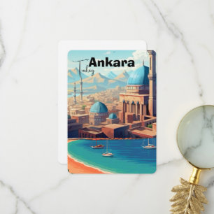 Ankara Türkei Wandkunst - Türkei, Ankara Druck, An Dankeskarte