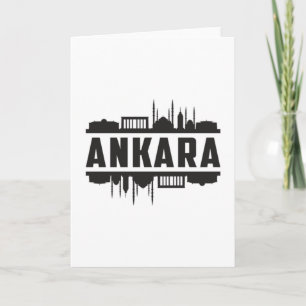 Ankara Turkey Skyline Cityscape Geschenk Idee Karte