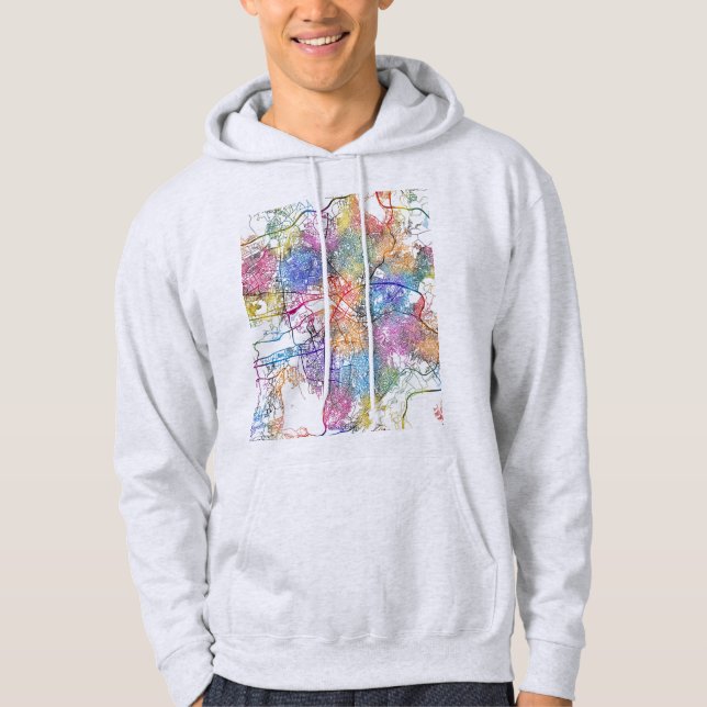 Ankara Türkiye City Map Hoodie (Vorderseite)