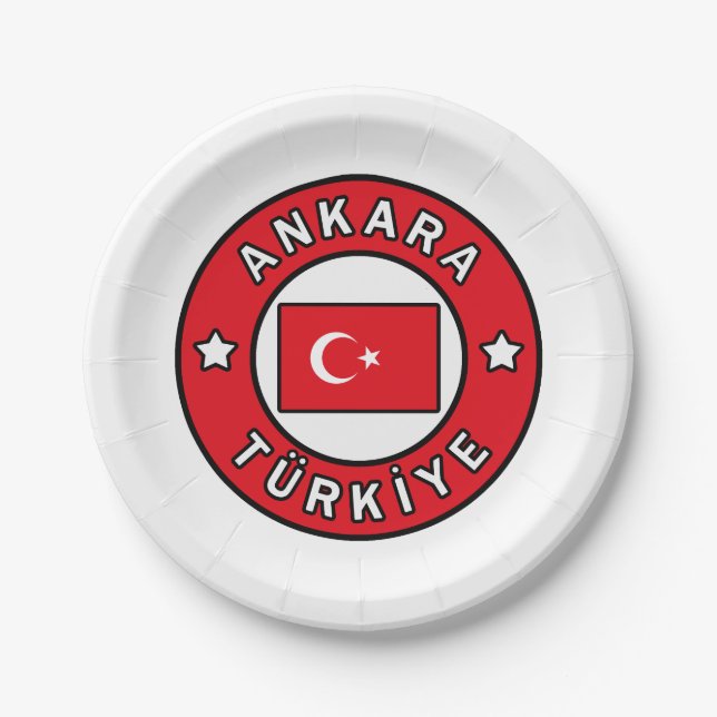 Ankara Türkiye Pappteller (Vorderseite)