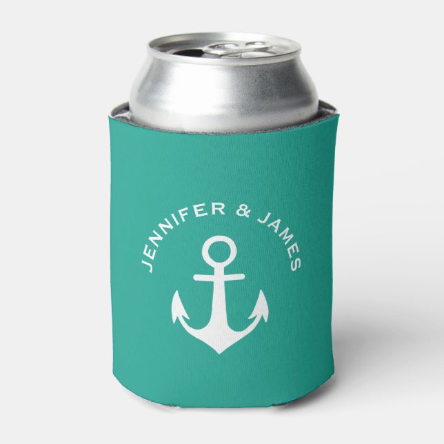 Anker Aquamariner grüner Individuelle Name für die Dosenkühler (Kanne Vorderseite)