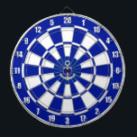 Anker auf Navy Blue und White Dart Board Dartscheibe<br><div class="desc">Anker auf marineblau und weiß Dart Board.</div>