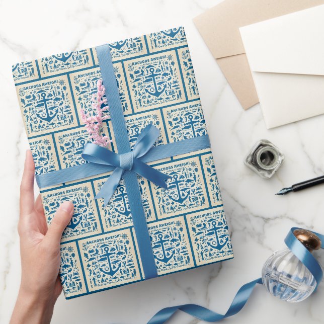 Anker Aweigh! Geschenkpapier (Schenken)