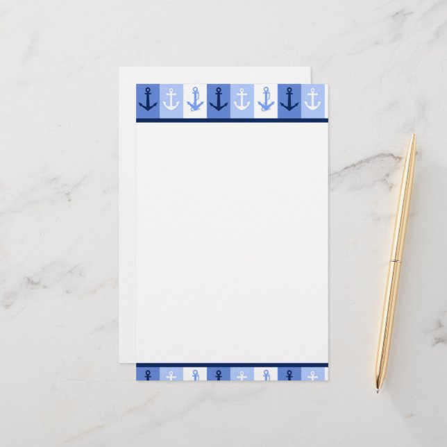 Anker Briefpapier (Vorderseite/Rückseite Beispiel)