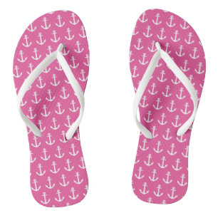 Anker den Sandalen in des Rosa- 