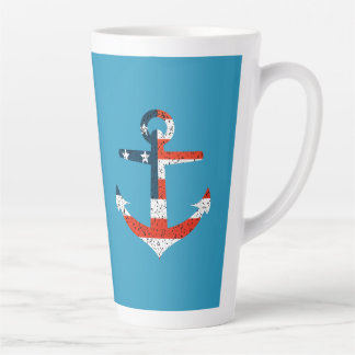 Anker der großen amerikanischen Flagge Milchtasse