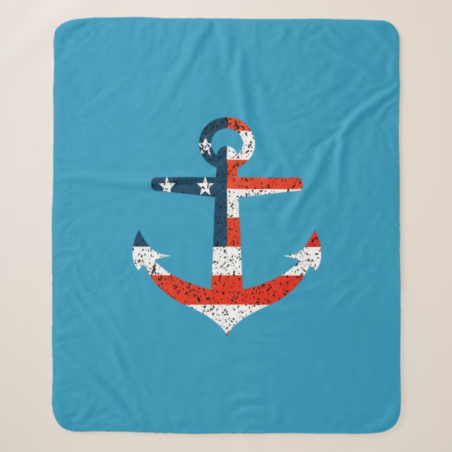 Anker der großen amerikanischen Flagge Sherpadecke (Vorderseite)