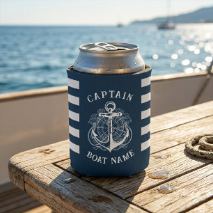 Anker des personalisierten Schiffskapitäns Dosenkühler