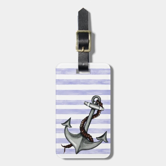 Anker des Schiffes Gepäckanhänger (Vorderseite vertikal)