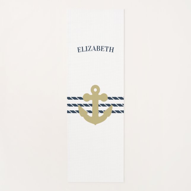 Anker des Schiffes, Seil Yogamatte (Vorderseite)