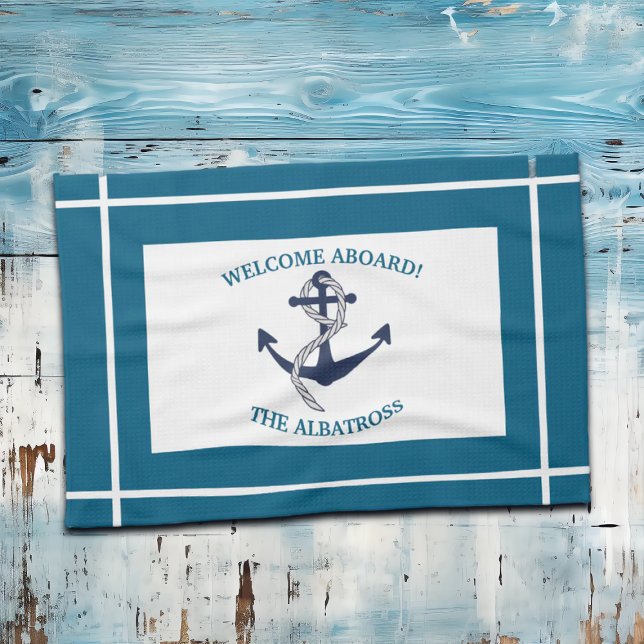 Anker für benutzerdefinierte Nautikmuster Geschirrtuch (Von Creator hochgeladen)