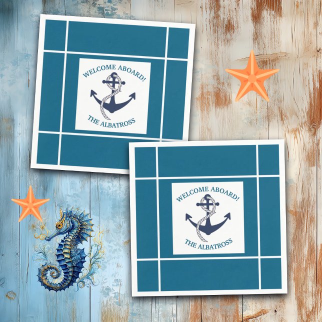 Anker für benutzerdefinierte Nautikmuster Serviette (Von Creator hochgeladen)