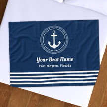 Anker für den Namen des nautischen Navy