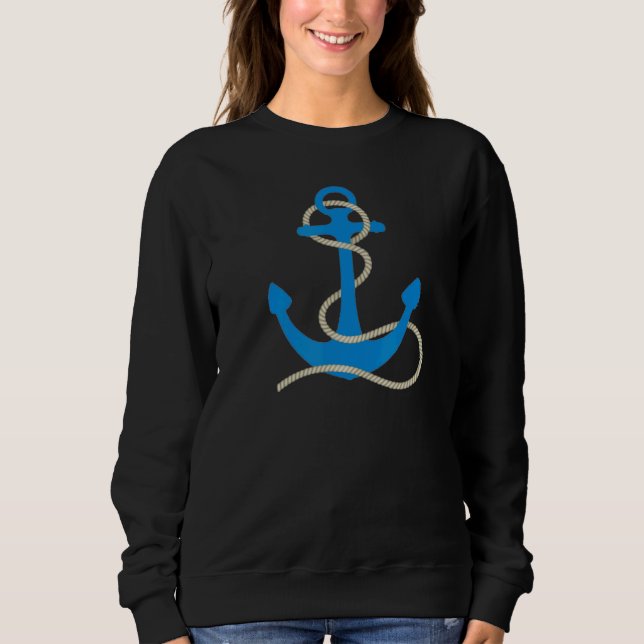 Anker für Seefahrer Sweatshirt (Vorderseite)