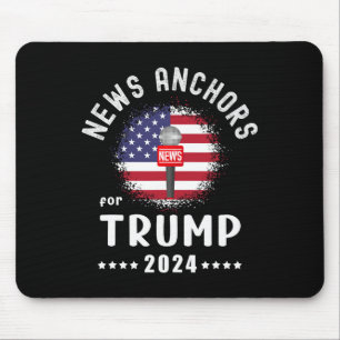 Anker für Trump 2024: Amerikanische Fahne wählen T Mousepad