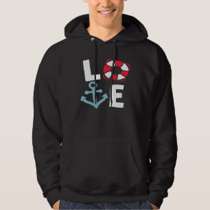 Anker Liebe Boot Pontoon Kapitän Boot Segeln Y Hoodie