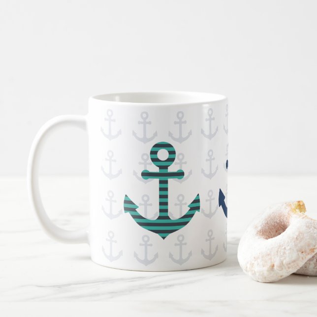 Anker los! kaffeetasse (Mit Donut)