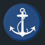 Anker Magnet<br><div class="desc">Diese grafischen T-Shirts und andere Gegenstände haben ein einfaches nautisches Design eines Ankerpunktes.</div>