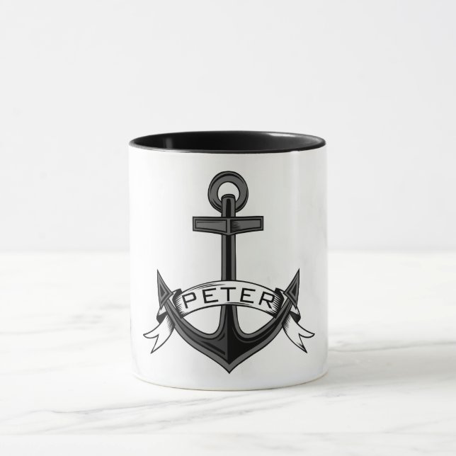 Anker mit Ribbon Tasse (Zentrum)