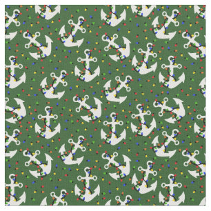 Anker mit Weihnachtsbeleuchtung Nautic Stoff