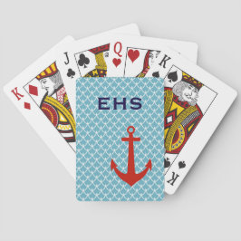 Anker-Monogramm-Spielkarten Spielkarten