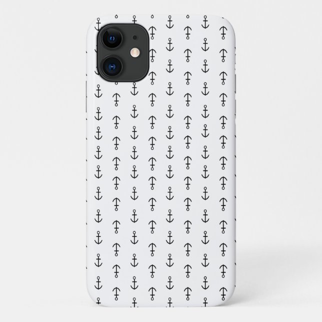 Anker Muster Case-Mate iPhone Hülle (Rückseite)