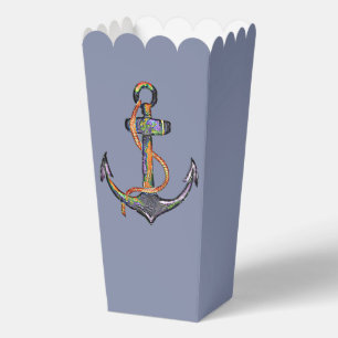 ANKER Nautisches Wasserfarben-Grungy-Design 1 Geschenkschachtel