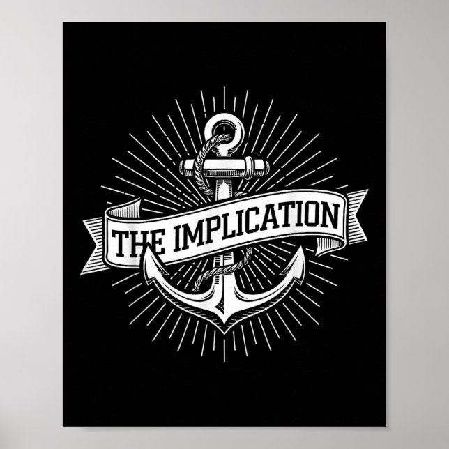 Anker Schifffahrt Die Implikation Nautilus Segeln  Poster (Vorne)