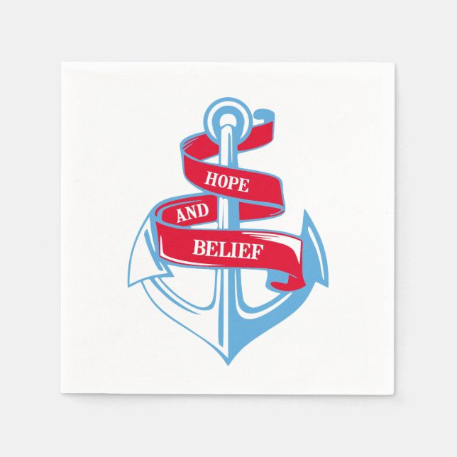 Anker Serviette (Vorderseite)