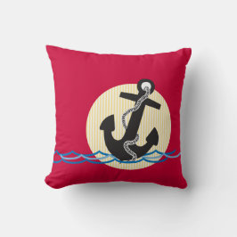 Anker, Sun und Wasser Kissen