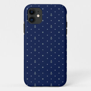 Anker-Tupfen-Muster iPhone 11 Hülle
