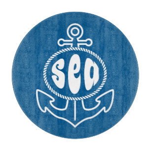 Anker und das Meer Schneidebrett