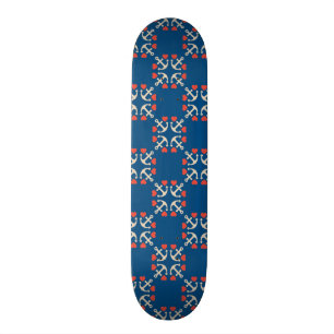 Anker-und Herz-Muster Skateboard