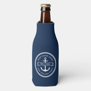 Anker- und Seilbootname Aufnahme Hafen Flaschenkühler