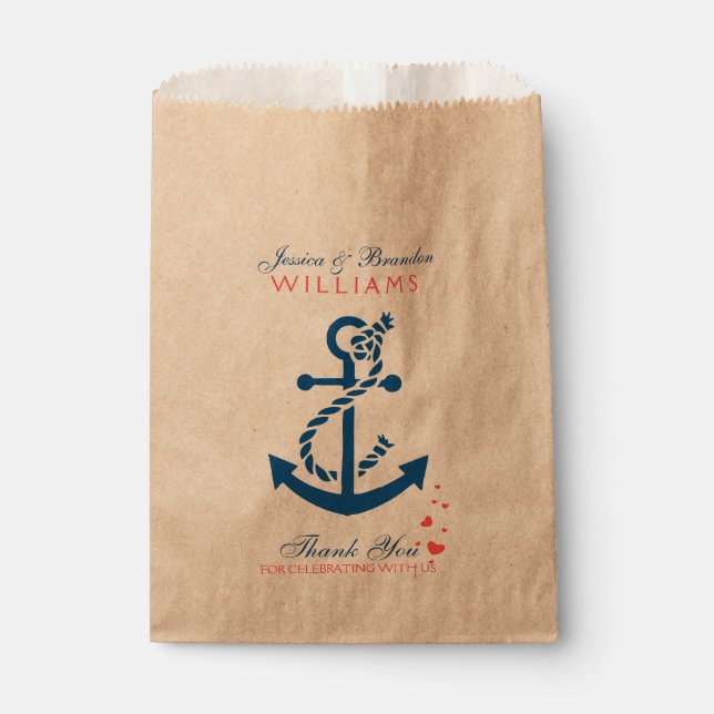 Anker und Seile für Schiffe der Marine Geschenktütchen (Vorderseite)