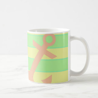 Anker und Streifen Kaffeetasse
