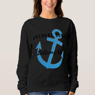 Anker unten, Unterseiten oben Sweatshirt