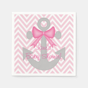 Anker-wegmädchen-Babyparty-Servietten Serviette
