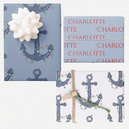 Anker Weihnachten Geschenkpapier Set