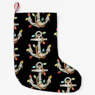 Anker Weihnachten Xmas Lichter Segelkreuzfahrtschi Kleiner Weihnachtsstrumpf