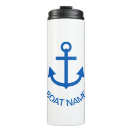Ankerblau Personalisiert Ihr Bootname Thermosbecher