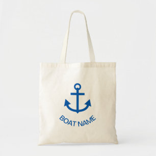 Ankerblau Personalisiert Ihr Bootname Tragetasche
