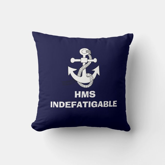 Ankerentwurf, HMS INDEFATIGABLE Kissen (Vorderseite)